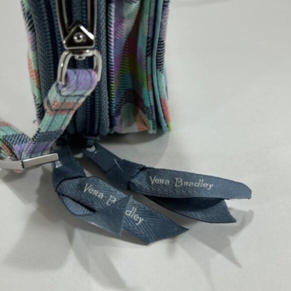 Vera Bradley Quilted Plaid Crossbody/Wristlet - Pastel Multicolor NEW!! - Picture 3 of 5